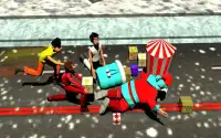 Papai Noel de Natal Super Runner Vs miúdos loucos Screen Shot 7