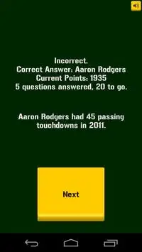 Fan Trivia: Green Bay Packers Screen Shot 1