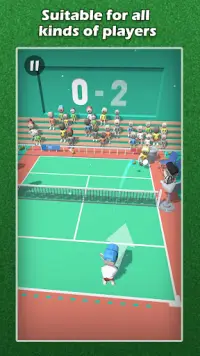 Flicks Tennis Free - แคชชวลเกมบอล 2020 Screen Shot 2