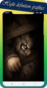 video call and chat simulator with scary doll Screen Shot 5