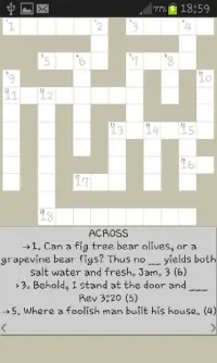 Bible Crossword Screen Shot 3