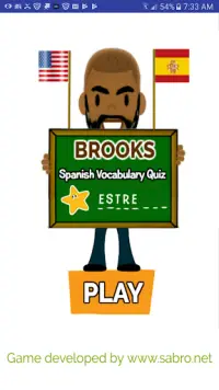 Brooks Spanish Vocabulary QUIZ Screen Shot 0