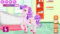 My Pet Pony Cleaning & Dressup Screen Shot 1