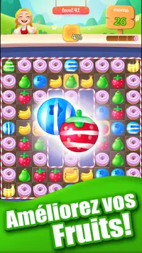 New Sweet Fruit Punch: #1 Free Puzzle Match 3 Game Screen Shot 1