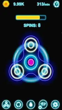 Fidget  Spinner Néon Glow Online Screen Shot 3