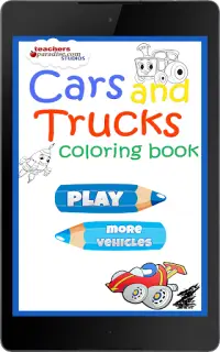 Cars Coloring Book Game Screen Shot 8