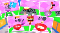 3D Cosmetic Box & Cake Maker Games for Girls Screen Shot 1