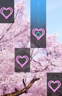 Pink Piano Sakura Tiles Leaf Live HD  Tree Game Screen Shot 0