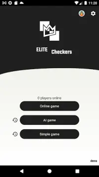 Elite Checkers - IA y en línea Screen Shot 1