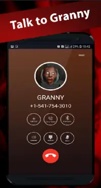 scary granny's video call/chat game prank Screen Shot 1