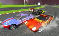 마스터 슈퍼 히어로 자동차 경주 게임 : 번개 자동차 Screen Shot 0