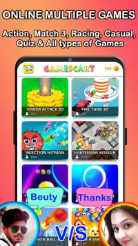 Gamescart - Online Games, Multiplayer Games & Chat Screen Shot 0