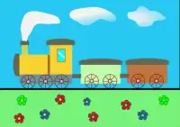 Kids train jigsaw puzzles Screen Shot 0