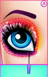 Princess Eye Makeup Artist Game Screen Shot 0