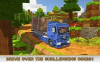 Blocky Truck Simulator Screen Shot 1