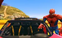 Superhero Car Racing Stunts Limits Screen Shot 0