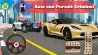 Police Car Pursuit in City - Crime Racing Games 3d Screen Shot 2