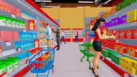 Supermarket shopping mall girl Screen Shot 1
