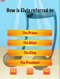 Elvis Presley Trivia Screen Shot 0