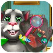 Talking Cat Hand Doctor - Hospital Care Game