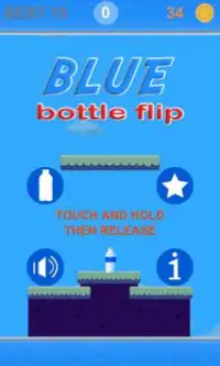 Blue Bottle Flip Screen Shot 0