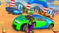 Superhero Car Racing & Car Stunts Screen Shot 3