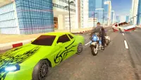 Police US Moto Bike Simulator: réel Gangster Chase Screen Shot 2