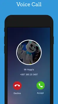 Fake call for Mr hopp's Video Call 2022 Screen Shot 1