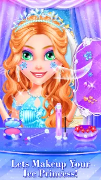 Little Ice Queen Princess Beauty Triplet Salon Screen Shot 1