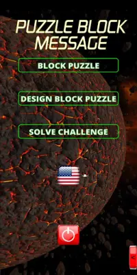 Puzzle Block Message Screen Shot 0