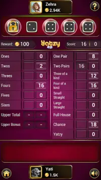 Yatzy Master - Offline Dice Game Screen Shot 0