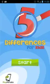 Spot 5 Differences Kids Game Screen Shot 0