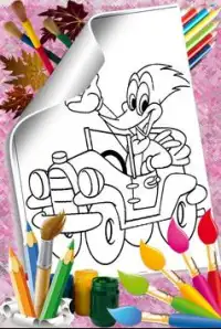 Woody super woodpecker Coloring Screen Shot 3