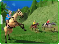Kids Mountain Horse Rider Race Screen Shot 9