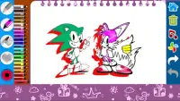 coloring hedgehog soni 2 Screen Shot 5