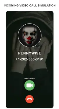 scary clown fake video call Screen Shot 0