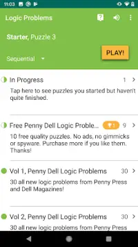 HARD Penny Dell Logic Problems Screen Shot 4