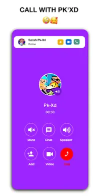 pk xd's 📱 talk & video call   Chat game Screen Shot 4