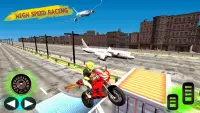 Crazy Bike vs Plane Tricky Stunts Challenge Screen Shot 2