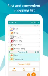 Shopping list - My List Screen Shot 0