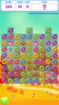 Donut Match 3 Game Screen Shot 1
