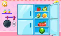 Bebê meninas jogos de cozinha Screen Shot 3