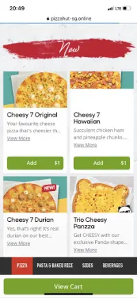 PizzaHut Deals Singopore Screen Shot 1