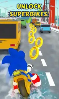 Sonic Subway Moto Rush Screen Shot 1