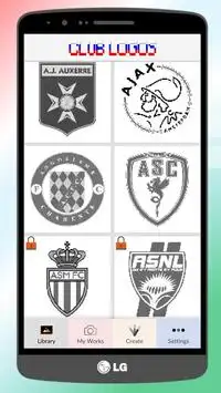 Football Logo - Coloring Pixel Art Screen Shot 0