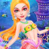 Mermaid Princess Makeover Salon para niñas