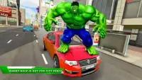 Incredible Green Monster Hero Fight City Rescue Screen Shot 4