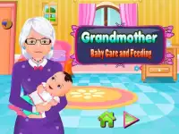 祖母摂食赤ちゃんのゲーム Screen Shot 0