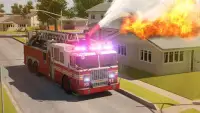 Fire Truck Driving Simulator 3D Parking Games 2018 Screen Shot 0
