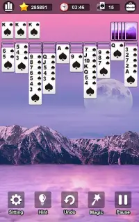 Spider Solitaire Screen Shot 1